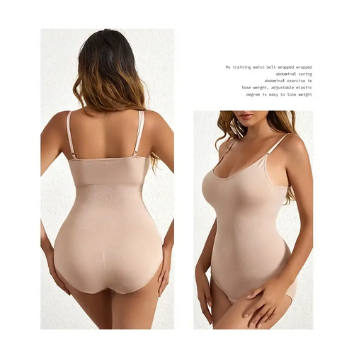 1 Piece Solid Seamless Shaping Shapewear Bodysuit Tummy Control Butt Lifting Slimmer Body Shaper for Women