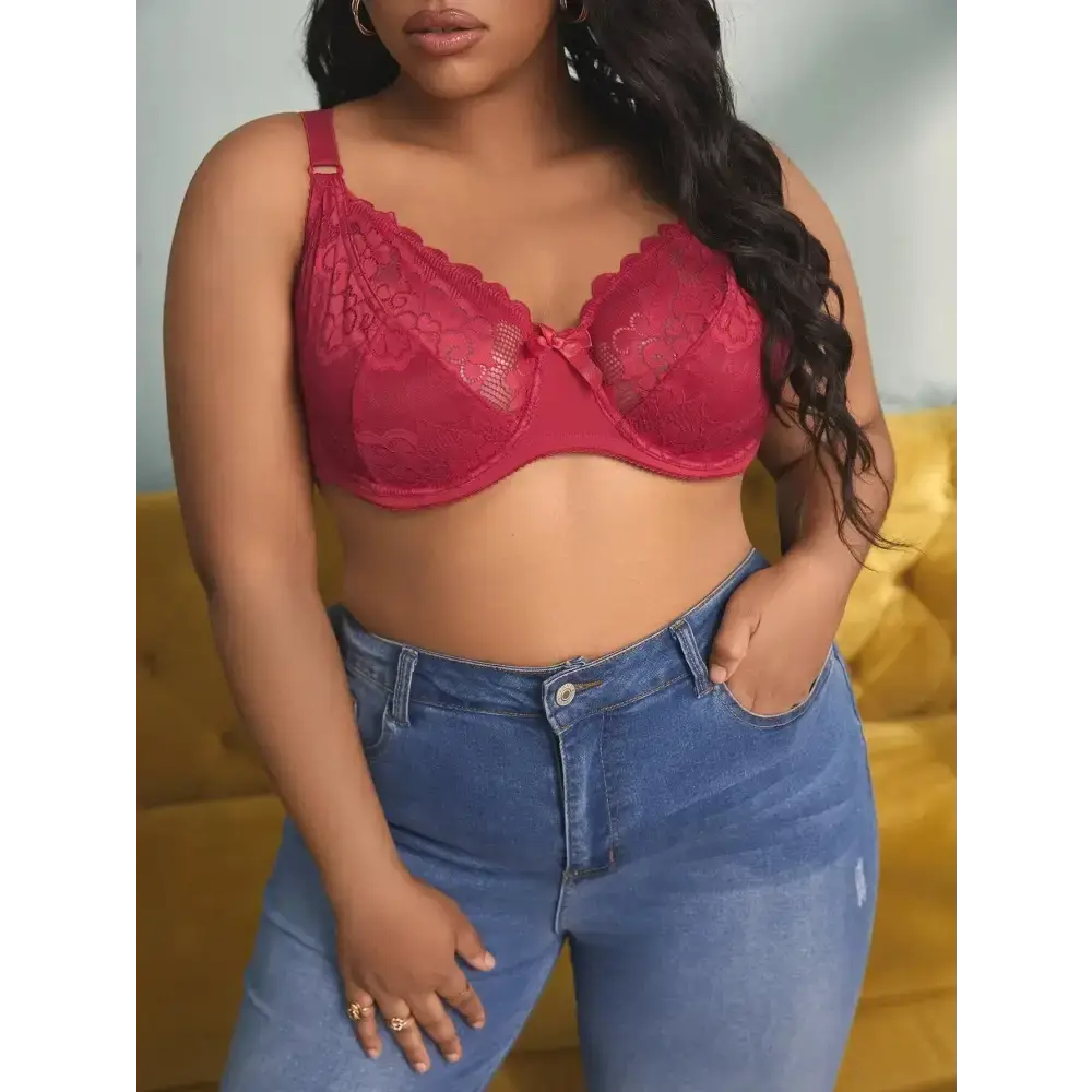 Beauwear Sexy Unlined Bras for Women Thin Lace Underwear Soft Bh Big Cup Plus Size Women’s Bra Full Cup Women Brassiere
