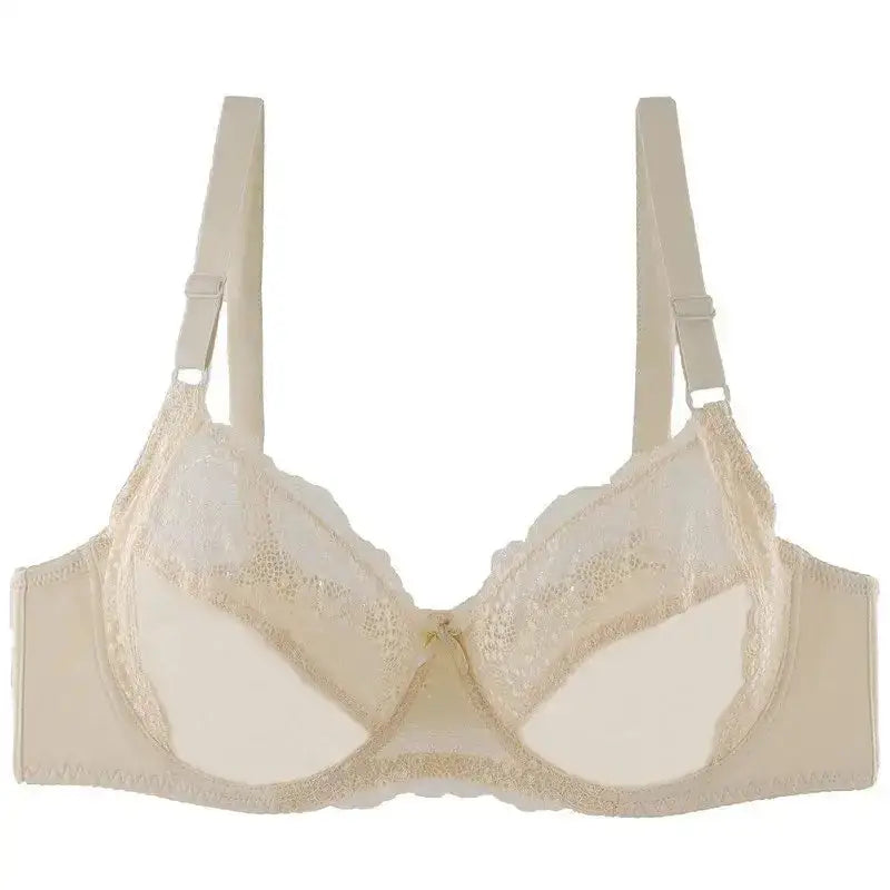 Beauwear Thin Cup Bras for Women Adjusted-straps Underwire Bra Sexy Underwear Lace Bralette Lingerie Top Plus Size