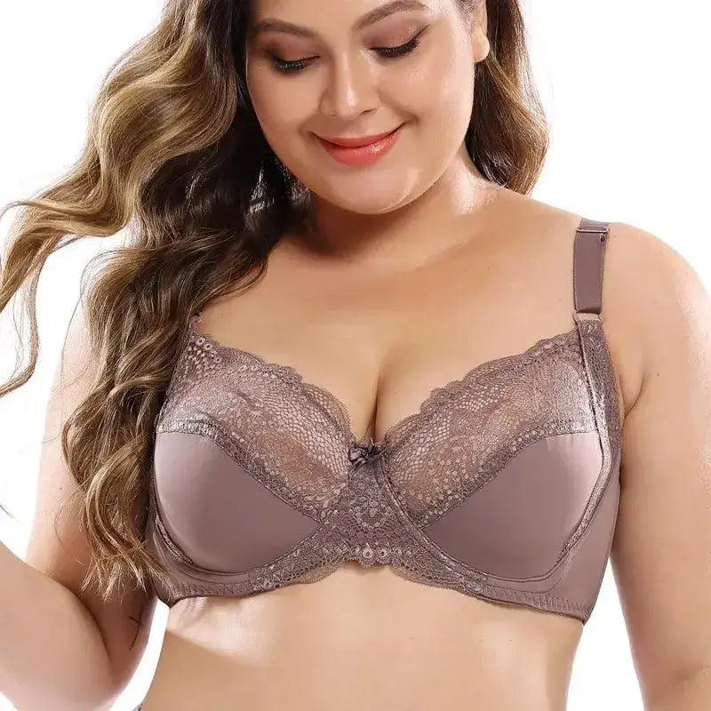 Beauwear Thin Cup Bras for Women Adjusted-straps Underwire Bra Sexy Underwear Lace Bralette Lingerie Top Plus Size