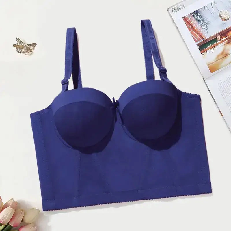 BEAUWEAR Women Small Size Corset top for women Push Up Bra Top Padded Bra Half Cup Bustier 75B-90B