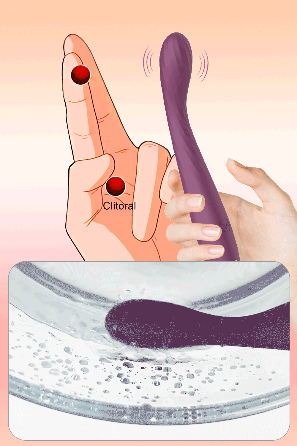 Beginner G-Spot Vibrator for Women 8 Seconds to Orgasm Finger Shaped Vibes Nipple Clitoris Stimulator Sex Toys