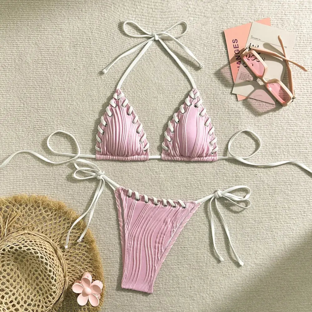 Sexy Bikinis 2025 Women’s Swimwear Female Swimsuit For Swimming Wear Bathing Suits Brazilian Bikini Set Beachwear Pool