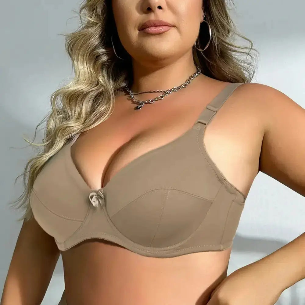 Simple Fashion Underwire Bras for Women Plus Size Lingerie Unlined Thin Underwear Big Size Bra Cup C D E F