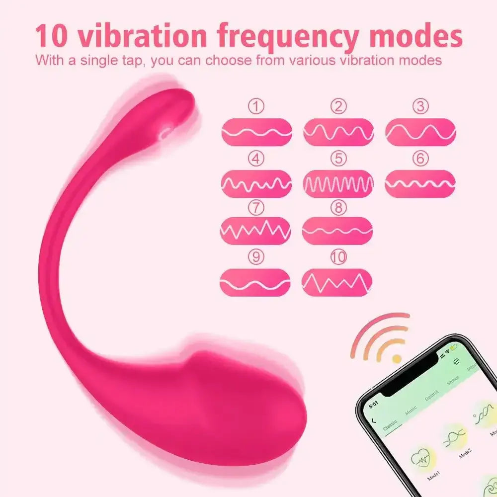 Wireless Vibration Love Egg Vibrator Vaginal G Spot Vibrating Stimulator Wearable Bluetooth APP Control Sex Toys