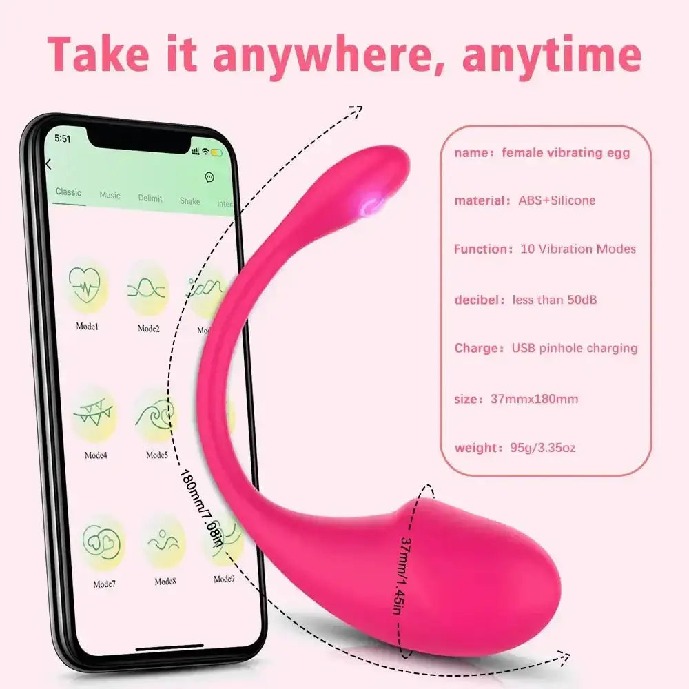 Wireless Vibration Love Egg Vibrator Vaginal G Spot Vibrating Stimulator Wearable Bluetooth APP Control Sex Toys